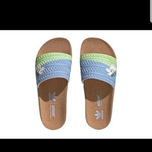 Womens ADIDAS 'Adilette x Moomin' Cork Slides- Size 9